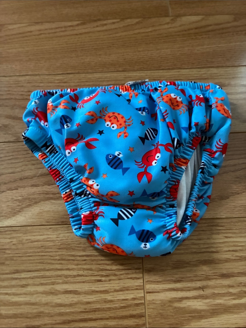 10/15$ 🧸 Children's Swim Diaper - Blue Crab & Fish Print